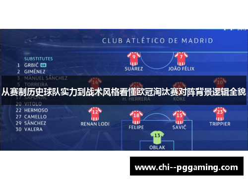 从赛制历史球队实力到战术风格看懂欧冠淘汰赛对阵背景逻辑全貌